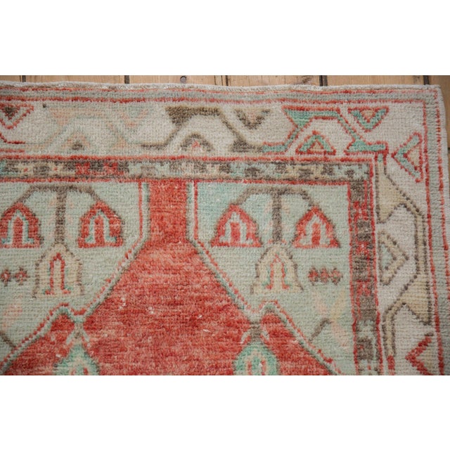 Vintage Distressed Oushak Rug Runner - 2'7" x 5'6" For Sale In New York - Image 6 of 12