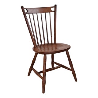 Vintage Tell City Maple Spindle Back Side Chair Andover Model 34.5"h 1960s Usa For Sale