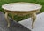 Wood Italian Coffee Table Florentine Style Lacquered Painted Baroque Oval Tray 50s For Sale - Image 7 of 13