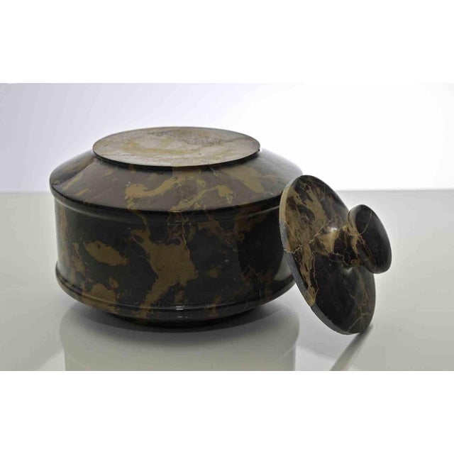 Vintage Italian Marble Tureen with Silver, Mid-20th Century For Sale - Image 3 of 6