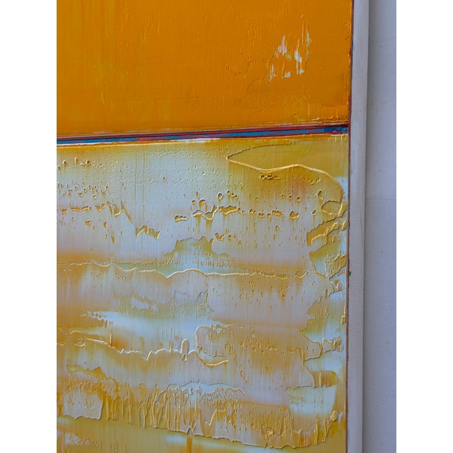 Wood Contemporary Abstract Oil on Canvas/Wood "#1797" by Arvid Boecker For Sale - Image 7 of 8