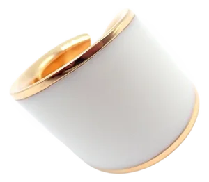 1990s Vhernier Rose Gold Vague Crossover Camuration Cacholong Ring Sz 6