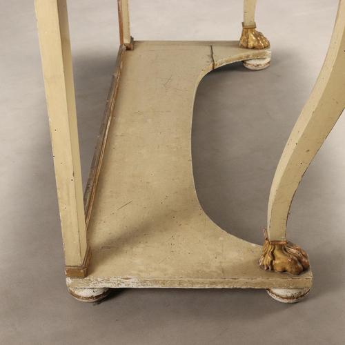 Wood Restoration Console in Lacquered and Gilded Walnut For Sale - Image 7 of 11