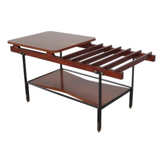 Mid-Century Iron and Teak Coffee Table from Home Torino, 1960s For Sale