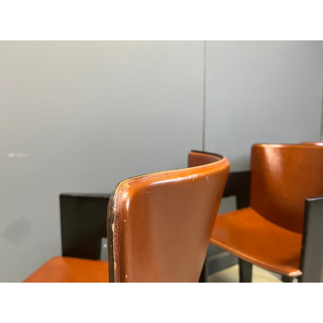 Vintage Armchairs by Arnold Merckx for Arco, 1980s, Set of 4, in Good conditions. Designed 1980 to 1989 This piece has an...