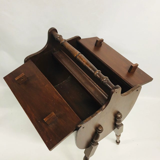 1960s 1960s Sewing Stand With Turned Legs For Sale - Image 5 of 7