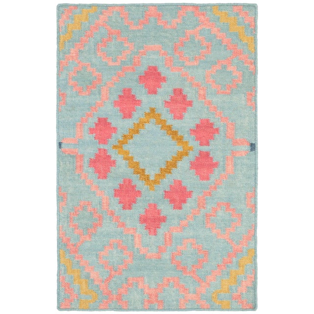 Contemporary Kit Kemp for Dash & Albert Jelly Roll Multi Woven Wool Rug, 2'6" x 8' For Sale - Image 3 of 3