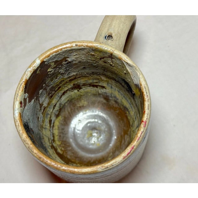 Rare Antique 19th Century Cobalt Glazed Stoneware Pottery Dining Mug Cup Jug For Sale - Image 9 of 9