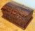Mid 20th Century Vintage Distressed Wood Hinged Lid Box For Sale - Image 5 of 10