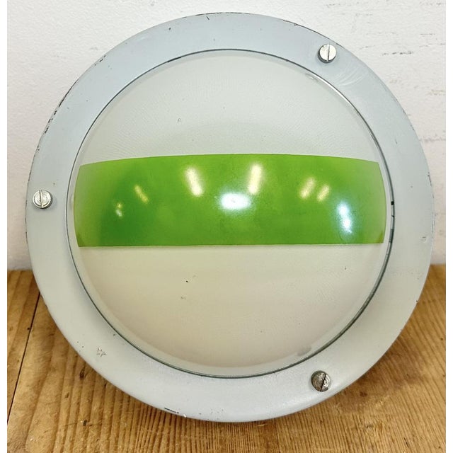 1970s Vintage Emergency Wall or Ceiling Light from Elektrosvit, 1970s For Sale - Image 5 of 16