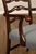 1940's Chippendale Style Set Of Six Mahogany Ladder Back Dining Chairs For Sale - Image 10 of 18