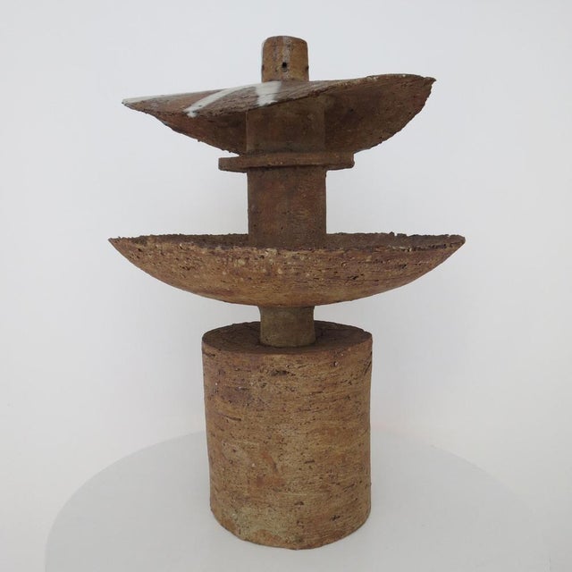 Large Japanese Pottery Sculpture from Joan Brown, 1970s For Sale - Image 9 of 11