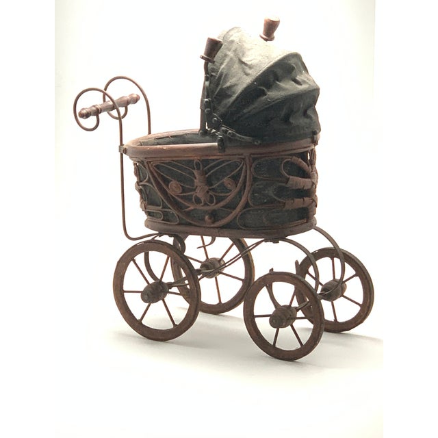 1970s Victorian Style Doll Carriage For Sale - Image 4 of 4