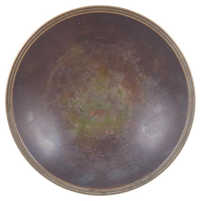 1940s Art Deco Bronze Dish by Just Andersen, Denmark, 1940s For Sale - Image 5 of 5