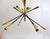 Large Articulating Black and Brass Sputnik Chandelier in the style of Stilnovo, 1950s For Sale - Image 16 of 18