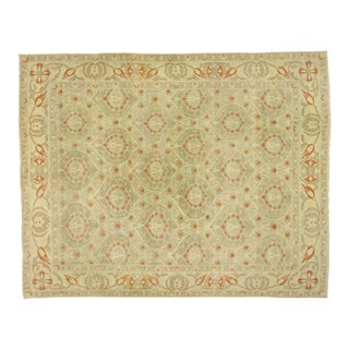 Turkish Oushak Rug With Arts & Crafts Style Inspired by William Morris - 13'10 X 17'04 For Sale