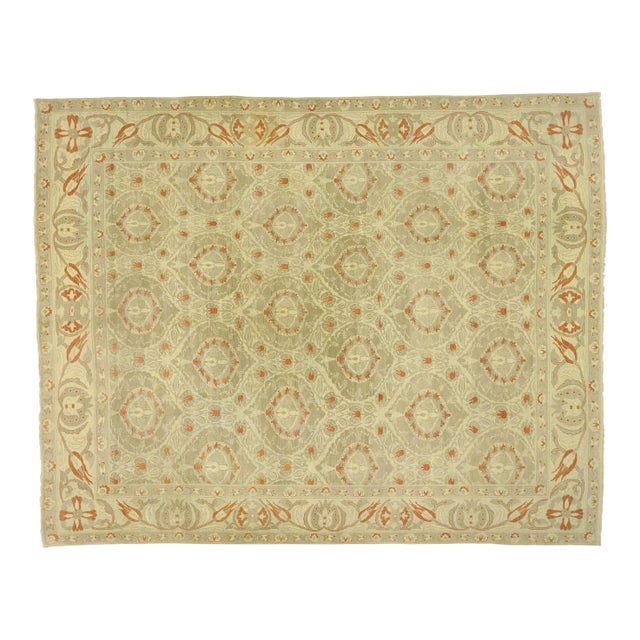 Turkish Oushak Rug With Arts & Crafts Style Inspired by William Morris - 13'10 X 17'04 For Sale