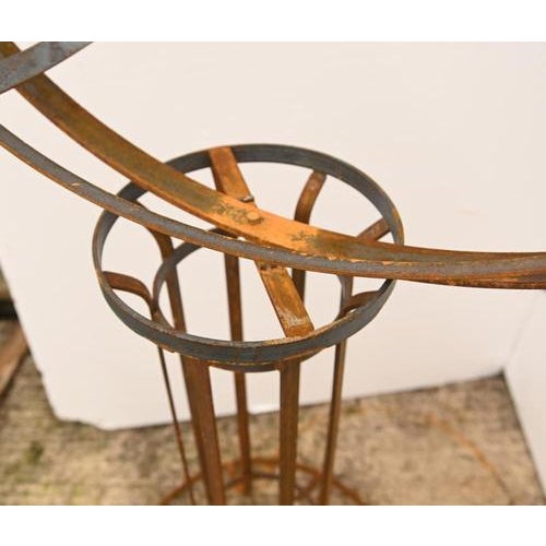 Cast Iron Garden Armillary Sphere For Sale - Image 4 of 9