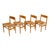 1960s Mid Century Hans Wegner Set of 4 Beech Danish Cord Dining Chairs Carl Hansen & Søn For Sale In Portland, OR - Image 6 of 12