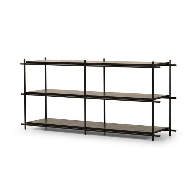 Innocent Bookshelf Four Modules by Mingardo Dimensions: D166 x W39 x H76cm Materials: RAL 9005 black varnished iron...