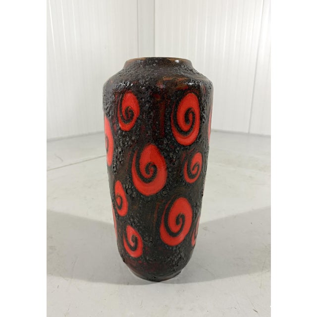 Ceramic Vintage West German Floor Vase in Fat Lava from Scheurich, 1960s For Sale - Image 7 of 12