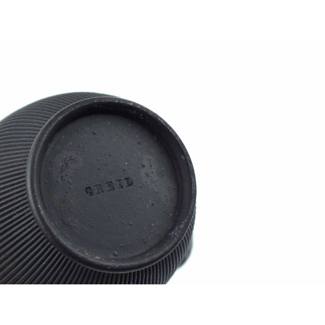 1950s Mid-Century Modern West German Black Basalt Small Pitcher by Greil For Sale - Image 6 of 6