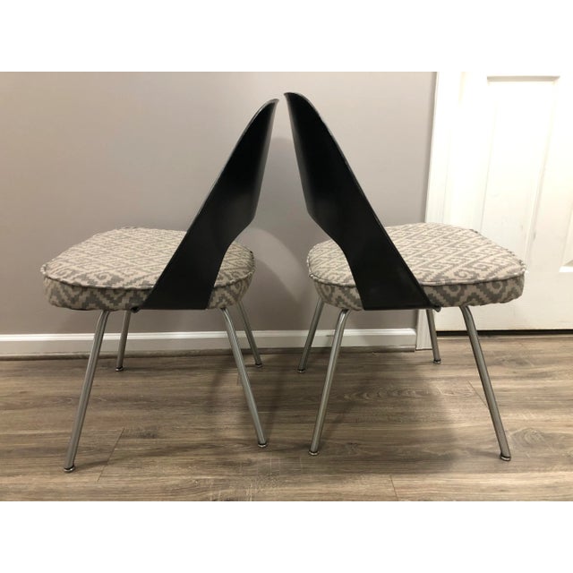 1960s Restored Knoll Eero Saarinen 72 Executive Side Chairs- a Pair For Sale - Image 5 of 11