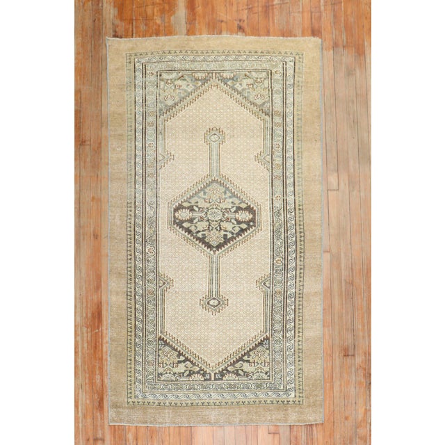 Antique Tribal Serab Accent Rug For Sale In New York - Image 6 of 7