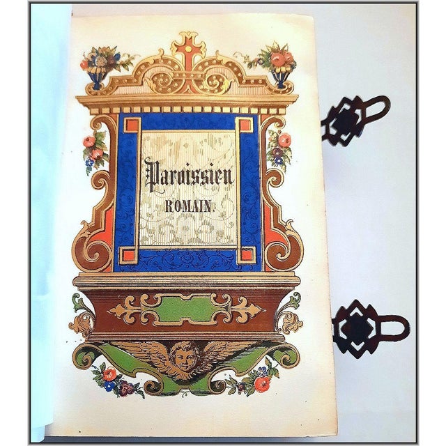 (1859) Clasped Christian Missal With Gauffered Page Edges - Illustrated Antique Devotional Christian Bible Art For Sale - Image 11 of 18