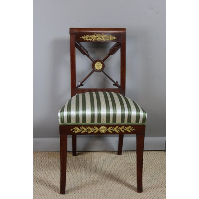 Gold Empire Chairs, Set of 2 For Sale - Image 8 of 11