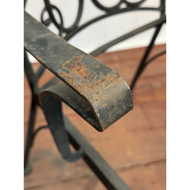 Elegant Woodard Iron Patio Dining Chairs, Set of Six For Sale - Image 11 of 12