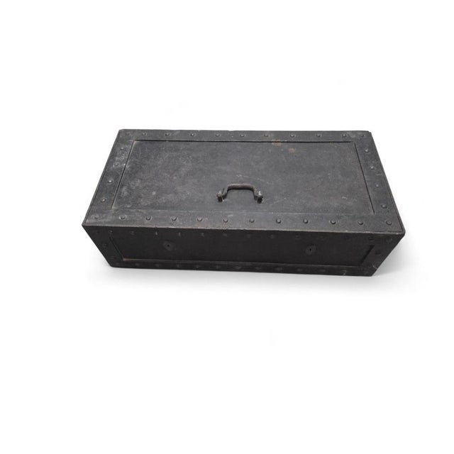 Late 19th Century German Carriage Safe in Wrought Iron, 1890 For Sale - Image 5 of 11