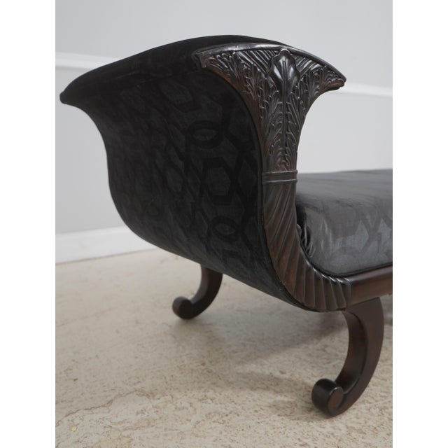 Henredon Henredon Mahogany Regency Chase Fainting Couch or Recamier For Sale - Image 4 of 18