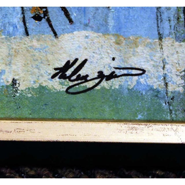 Helen Zarin "Visage X95"Oil Canvas Framed Hand Signed Make an Offer For Sale - Image 4 of 4