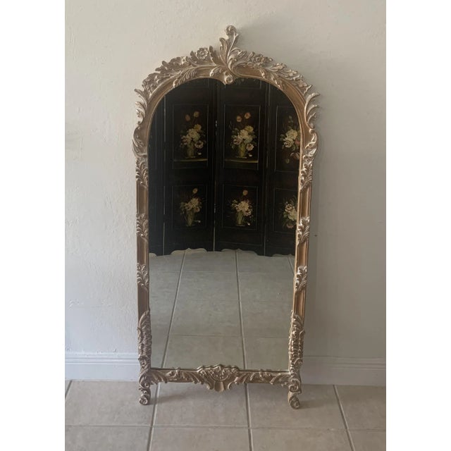 Decorative Crafts French Louis XV Style Carved Wall Mirror large. Beautiful carved designs. Wooden frame with a...