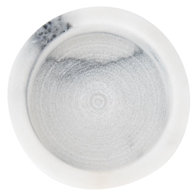 Contemporary Marble Wine Bottle Coaster, White For Sale - Image 3 of 4