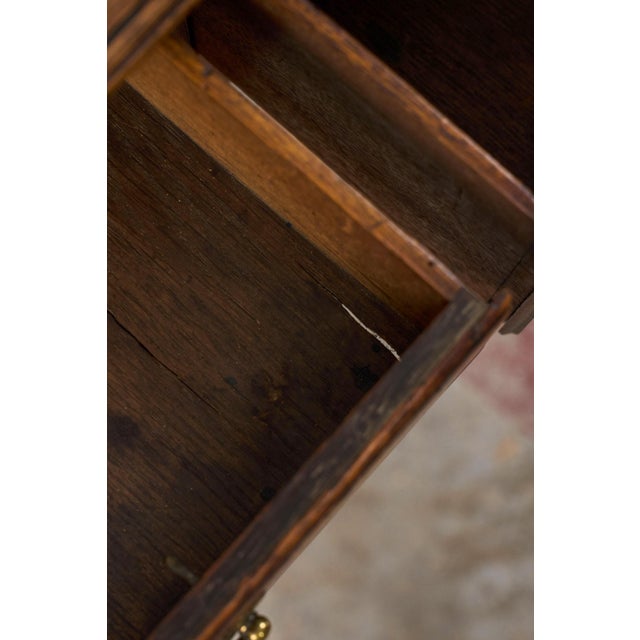 18th Century Georgian Period Oak Lowboy For Sale - Image 11 of 15