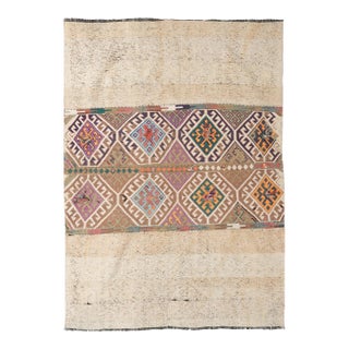 Vintage Decorative Kilim Rug - 4`7″ X 6`4″ For Sale