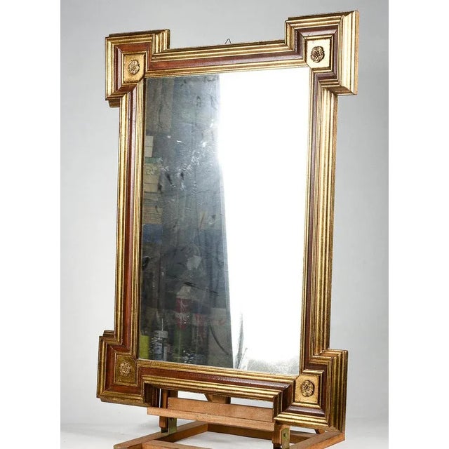 Metal Two-Tone Mirror, Italy, 1990 For Sale - Image 7 of 9