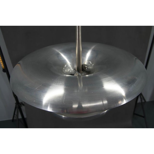 Metal Large Bauhaus Pendant Light attributed to Ias, 1920s For Sale - Image 7 of 15