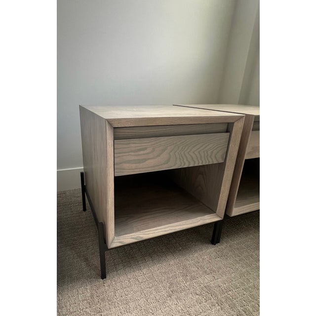 Room and Board Natural Wood Nightstand For Sale - Image 4 of 5
