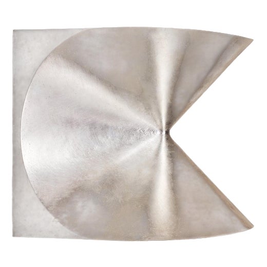 Cono Sconce in Silvered Bronze by Farrah Sit For Sale