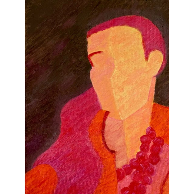 Abstract 2024 “Poppy” Oil Painting on Canvas by Nancy Vignola For Sale - Image 3 of 8