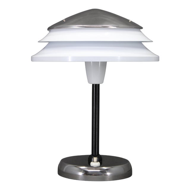 Mid-Century Chrome Table Lamp attributed to Zukov, 1970s For Sale