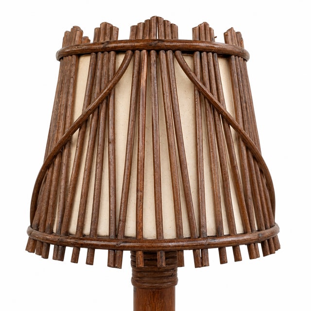 Stained Cane Table Lamp, 1960s For Sale - Image 6 of 10