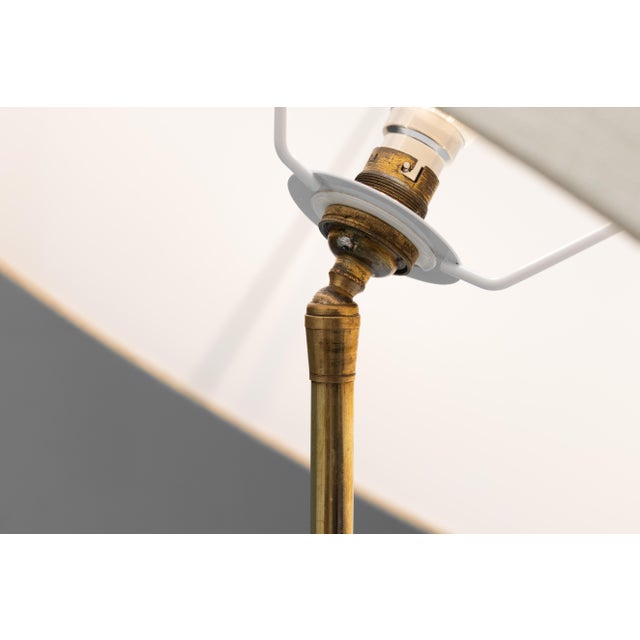 Wood Mid-Century Adjustable Floor Lamp, 1950 For Sale - Image 7 of 8