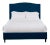 Hazel California King Bedframe, Navy Velvet For Sale