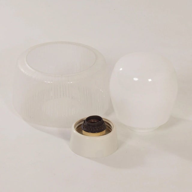 Vintage Ceiling Lamp with Two Glass Shades from Niko, 1960s For Sale - Image 6 of 7