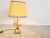Vintage Brass Flower Table Lamp attributed to Massive, 1970s For Sale - Image 3 of 12