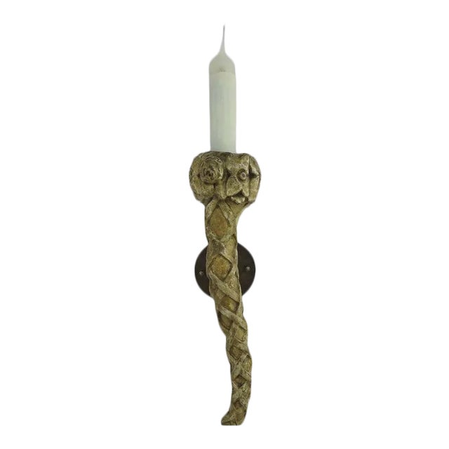 19th Century Italian Gilt Fragment Sconce For Sale